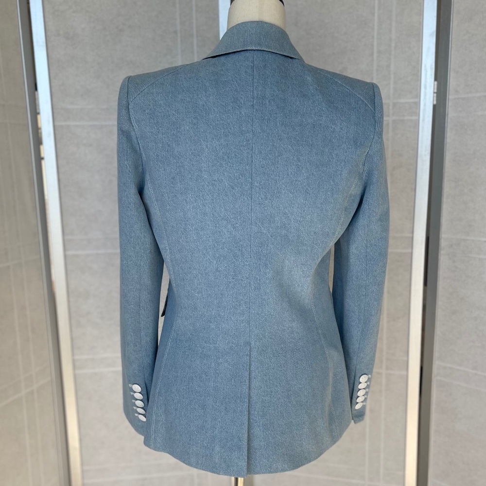 Veronica Beard Denim Miller Dickey Jacket sz 8 - Picture 4 of 13